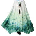 thumbnail image 1 of Panda Superstore PS-CLO1045022-JESSICA01485 Two-Tone Bohemian Chiffon Bust Maxi Long Skirt, One Size - Flying Butterfly, 1 of 1