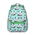thumbnail image 1 of Panda Themed School Backpack - Durable & Water-Resistant for College Students, Roomy Compartments for Books, Laptop Sleeve, Fashionable Panda Print Design, 1 of 6