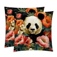 thumbnail image 1 of Panda Throw Pillow Inserts Set Covers of 2 Decorative Velvet Throw Pillows with Unique Patterns - 16x16, 18x18, 20x20 Inches for Home Decor and Gifts, 1 of 6