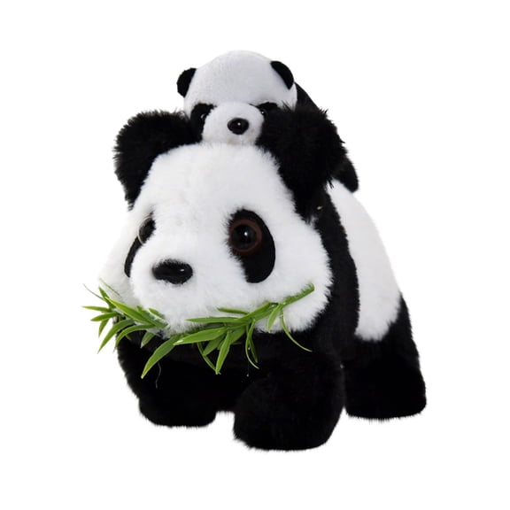 Panda Toys with Sounds Interactive Animated Walking and Ear Swinging Educational Stuffed Animal for Kids and Adults,6.69 inch,White