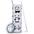 thumbnail image 1 of Panda Tumbler, Cute Panda Gifts for Girls Women, Panda Water Bottle/Coffee Travel Mug, Panda Stuff/Panda Party Supplies/Decor, Kung Fu Panda Cup, Panda Presents, Panda Things for Women, Panda Cup 20Oz, 1 of 6
