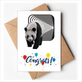 thumbnail image 1 of Panda Tunnel Walking Space Wedding Cards Congratulations Greeting Envelopes, 1 of 4