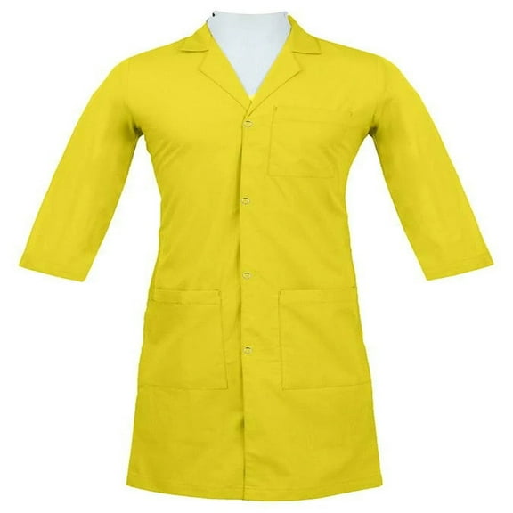 Panda Uniform 40" Snap Button 3 qtr sleeves lab coat for unisex  | Plus Size lab coats for Unisex