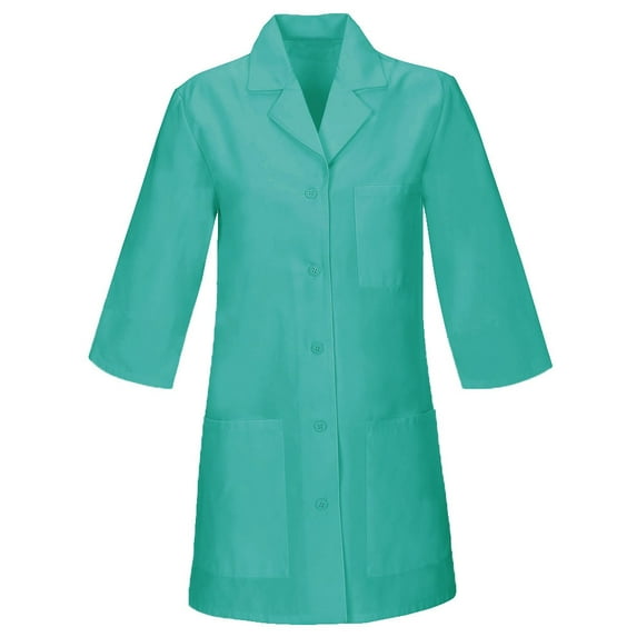 Panda Uniform Made To Order 32-Inch Men's Three Quarter Sleeves Short Lab Coat