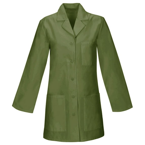 Panda Uniform Made To Order 32-Inch Women's Snap Front Style Short Lab Coat
