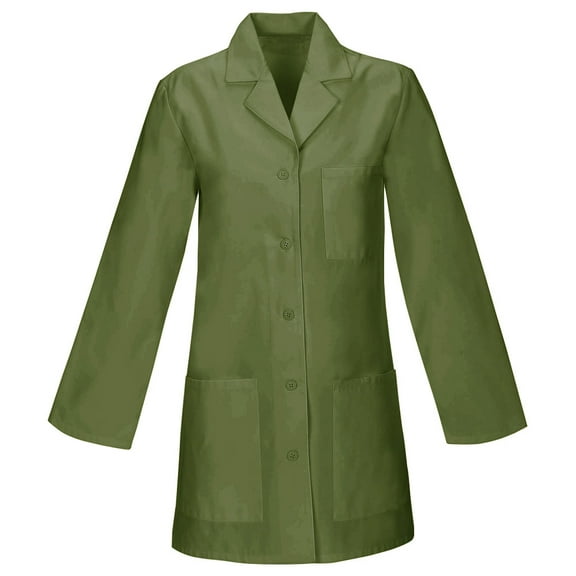 Panda Uniform Made To Order 32-Inch Women's Snap Front Style Short Lab Coat