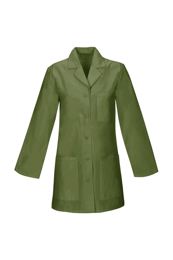 Made To Order 32-Inch Women's Snap Front Style Short Lab Coat