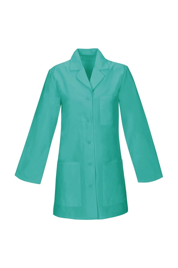 Made To Order 32-Inch Women's Snap Front Style Short Lab Coat