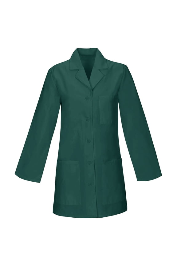 Made To Order 32-Inch Women's Snap Front Style Short Lab Coat