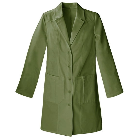 Panda Uniform Made To Order 36-Inches Modern Classic Fit Women's Professional 5 Button Full Sleeves Lab Coat