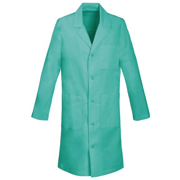 Panda Uniform Made To Order 40-Inches Unisex Notched Lapel 5 Button Full Sleeves Neckline Long Lab Coat