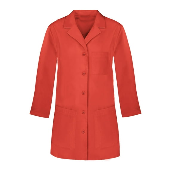 Panda Uniform Medical Lab Wear for Women, Doctor Coat, 3XL, Orange