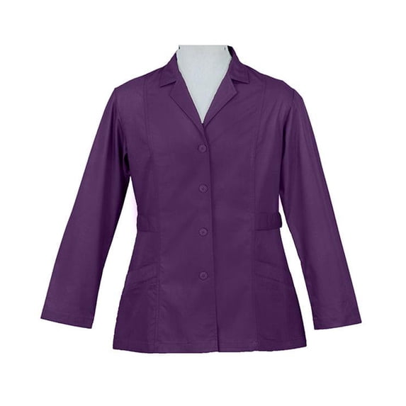 Panda Uniform by HeedFit Women’s 30" Custom Lab Coat for Doctors – 11XL Purple