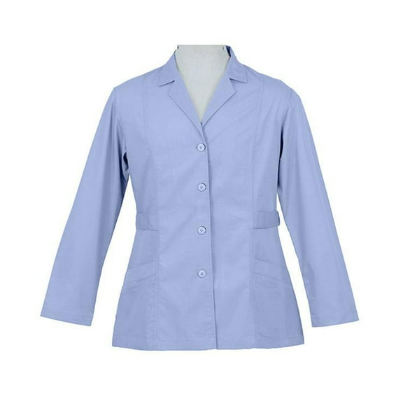 Panda Uniform by HeedFit Women’s 30" Custom Lab Coat for Doctors – 3XL Sky Blue