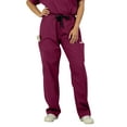 thumbnail image 1 of Panda Uniform by HeedFit Unisex Drawstring Scrub Pants – Wine, 8XL, 1 of 3