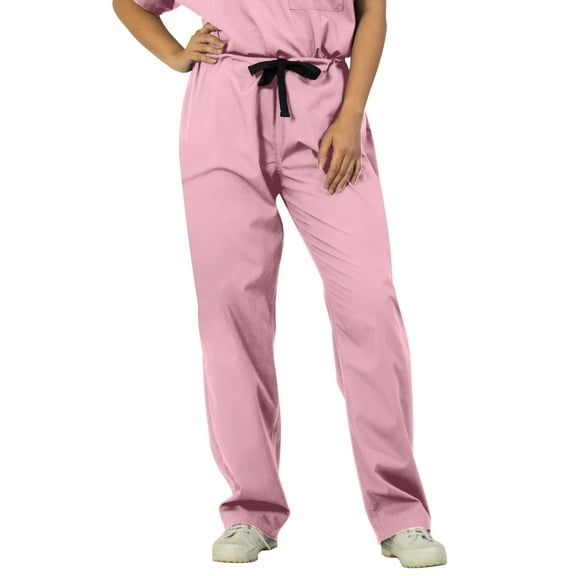Panda Uniform by HeedFit Unisex Single Pocket Drawstring Scrub Pants, Pink S