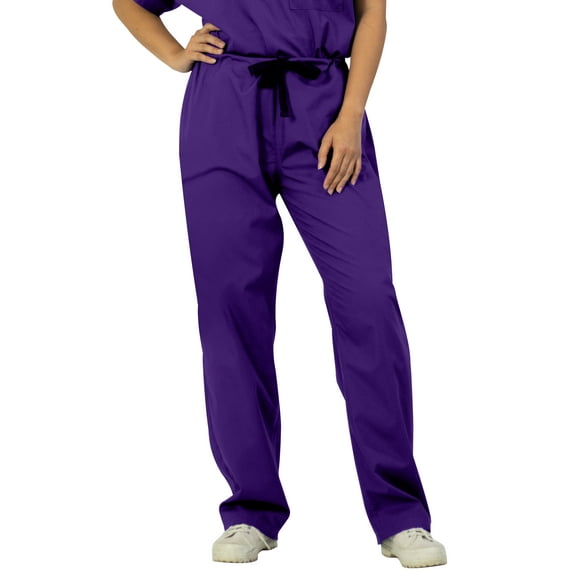 Panda Uniform by HeedFit Unisex Single Pocket Drawstring Scrub Pants, Purple 9XL