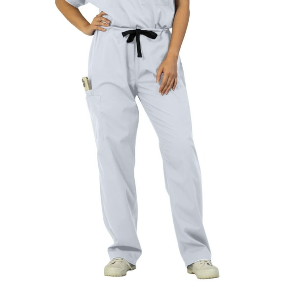 Panda Uniform by HeedFit Unisex Two Pocket Scrub Pants White 10XL