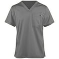 thumbnail image 1 of Panda Uniform by HeedFit V-Neck Single Pocket Scrub Top – Charcoal, 5XL, 1 of 4