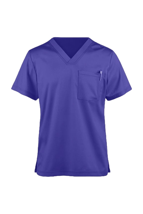 Panda Uniform by HeedFit V-Neck Single Pocket Scrub Top – Royal, 5XL