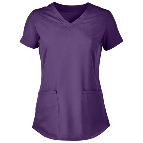 Panda Uniform by HeedFit Women’s Hem V-Neck Stretchable Scrub Top – 9XL Navy