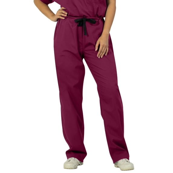 Panda Uniform by HeedFit Women’s Low Rise Medical Scrub Pants Wine 3XL