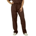 thumbnail image 1 of Panda Uniform by HeedFit Women’s Low Rise Straight Leg Scrub Pants – Chocolate – 4XL, 1 of 3