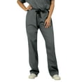 thumbnail image 1 of Panda Uniform by HeedFit Women’s Single Pocket Flare Leg Scrub Pants, Grey, 10XL, 1 of 3