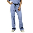 thumbnail image 1 of Panda Uniform by HeedFit Women’s Single Pocket Flare Leg Scrub Pants, Sky Blue, XL, 1 of 3