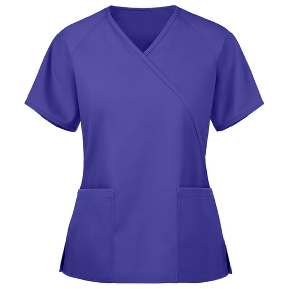 Panda Uniform by HeedFit Women’s V-Neck Scrub Top, Polycotton, 7XL, Royal