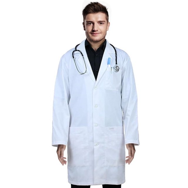 Panda Uniform by Heedfit Professional Unisex White Lab coat 38" Medium