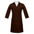 thumbnail image 1 of Panda Uniform by HeedFit Women’s Lab Coat | Unisex Multi-Pocket Medical Coat S Chocolate, 1 of 6