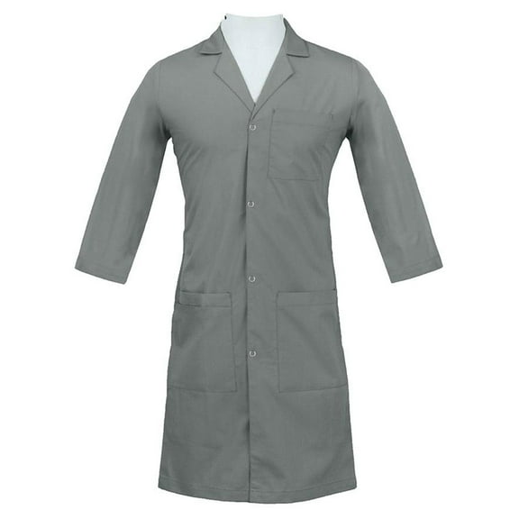Panda Uniform by HeedFit Women’s Lab Coat | Unisex Multi-Pocket Medical Coat 8XL Grey