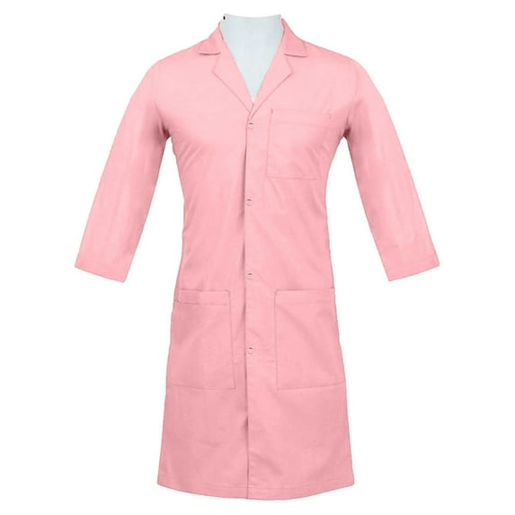 Panda Uniform by HeedFit Women’s Lab Coat | Unisex Multi-Pocket Medical Coat 10XL Pink