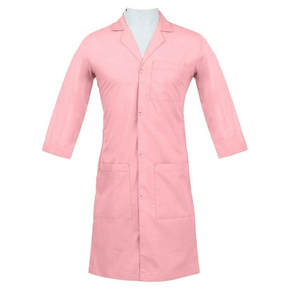 Panda Uniform by HeedFit Women’s Lab Coat | Unisex Multi-Pocket Medical Coat 3XL Pink