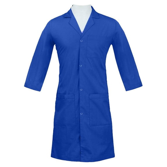 Panda Uniform by HeedFit Women’s Lab Coat | Unisex Multi-Pocket Medical Coat 11XL Royal