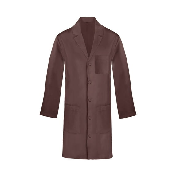 Panda Uniform Multi-Pocket Lab Coat for Men & Women, 8XL, Chocolate
