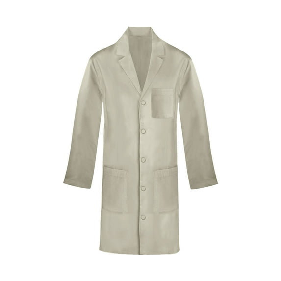 Panda Uniform Multi-Pocket Lab Coat for Men & Women, 4XL, Khaki