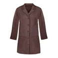 thumbnail image 1 of Panda Uniform Medical Lab Wear for Women, Doctor Coat, XL, Chocolate, 1 of 8