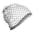 thumbnail image 1 of Panda Unisex Beanie, Print of Heads in a Crown, Hiking Outdoors, Charcoal Grey Pink White, by Ambesonne, 1 of 1
