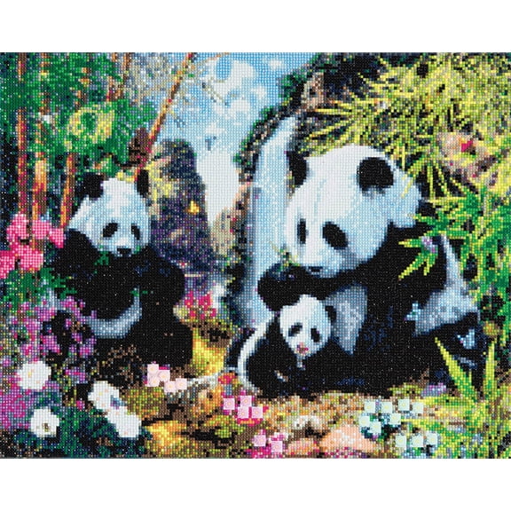Panda Valley Crystal Art Kit | A Colorful Panda Masterpiece