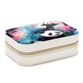 thumbnail image 1 of Panda Velvet Portable Jewelry Organizer Box with Removable Compartment - Earring Holder and Gift Jewelry Box, 1 of 7