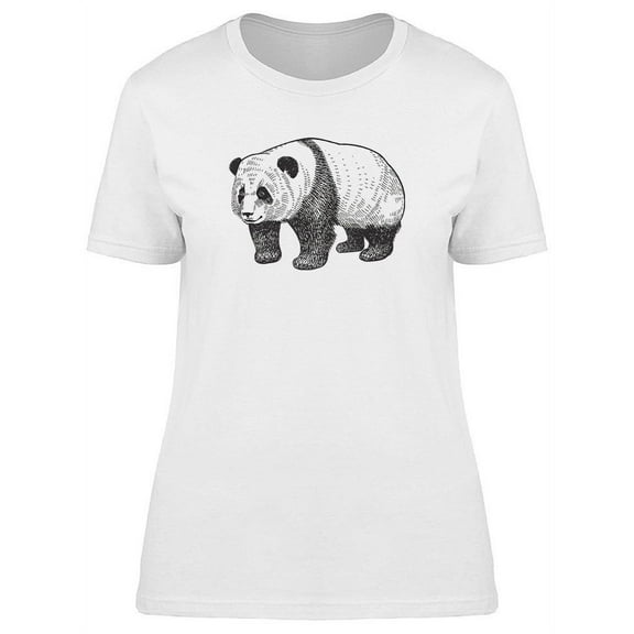 Panda Vintage Design T-Shirt Women -Image by Shutterstock, Female XX-Large