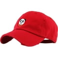 thumbnail image 1 of Panda Vintage Distressed Dad Hat Red Adjustable Baseball Cap Hip Hop Animal SWAG Polar Bear Bamboo Giraffe Tiger, 1 of 4