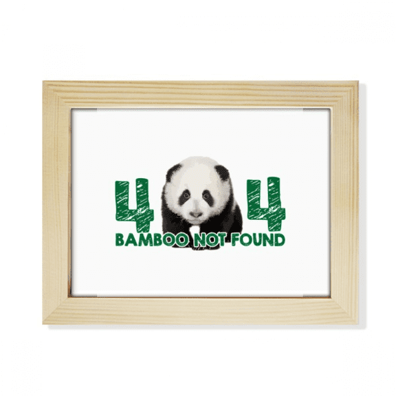 Panda Walking Children Desktop Photo Frame Picture Art Decoration Painting 6x8 inch