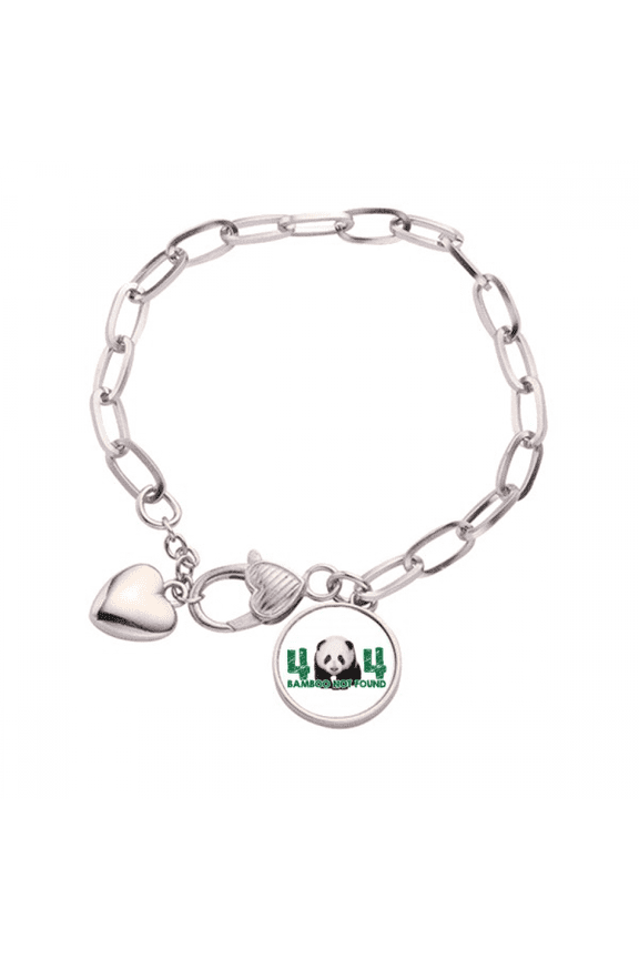 Panda Walking Children Heart Chain Bracelet Jewelry Charm Fashion