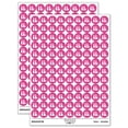 thumbnail image 1 of Panda Walking Doodle 200+ Round Stickers - Hot Pink - Matte Finish - 0.50" Size, 1 of 3