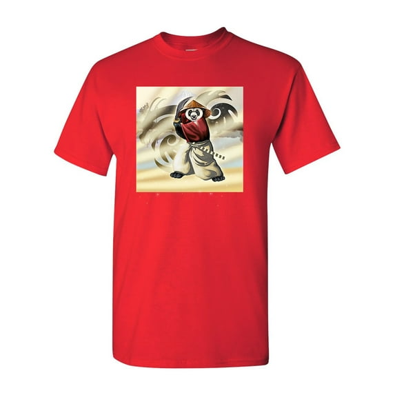 Panda Warrior Animals Sword Tanya Ramsey Artworks Art DT Adult T-Shirt Tee