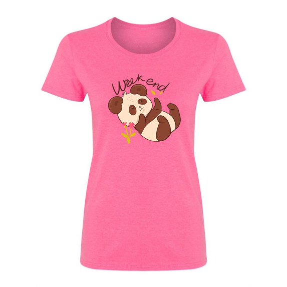 Panda Weekend Shaped T-Shirt Women -Image by Shutterstock, Female XX-Large
