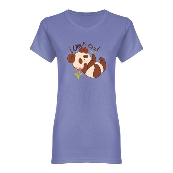 Panda Weekend Shaped Tee Women's -Image by Shutterstock